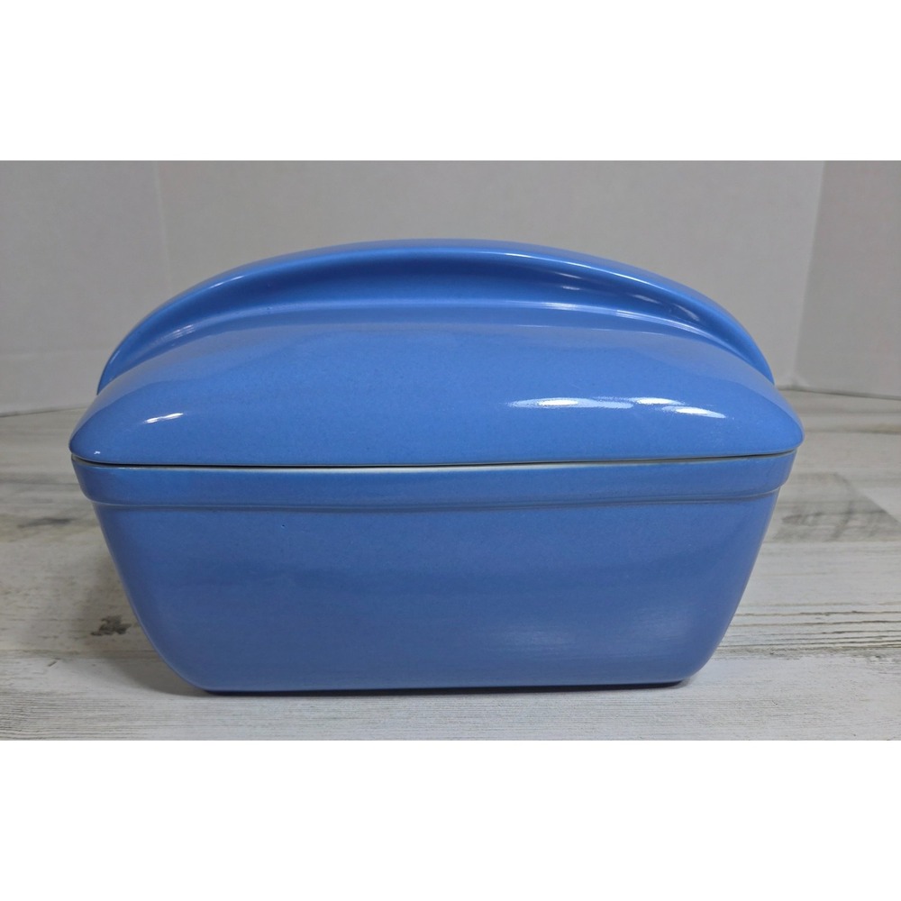 Vntg Hall China Westinghouse Blue Refrigerator to Oven Dish Lid 5074 Excellent